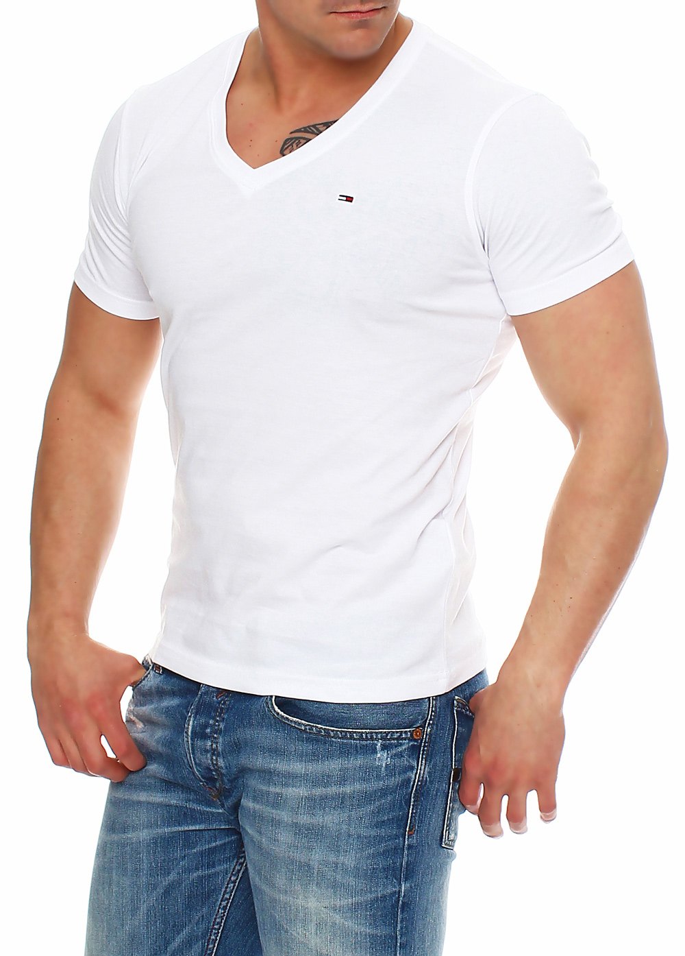 Tommy Hilfiger Denim TShirt Shirt VNeck Tee 1957888835 S M L XL XXL